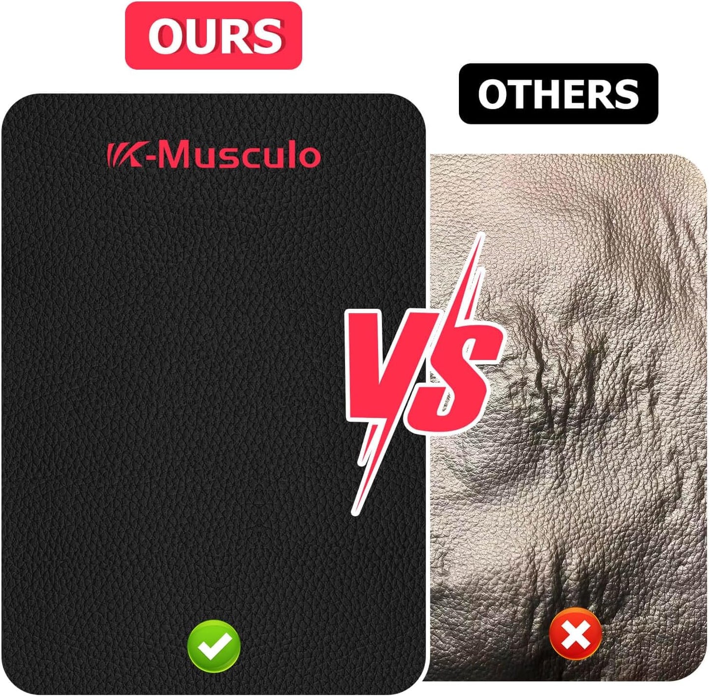 K-Musculo Vinyl Fabric, Marine Faux Leather Upholstery, for Upholstery Crafts, DIY Sewings, Sofa, Handbag, Earrings, Hair Bows Decorations