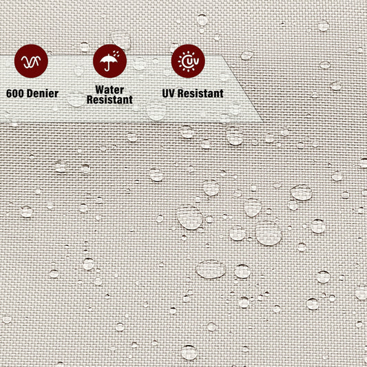 K-Musculo 600D Fabric by The Yard, 58" W 600D Upholstery Polyester Material, Indoor Outdoor Water Resistant Fabric for Chair Cushion Furniture Cover Sewing DIY Cloth, 5 Yard Gray