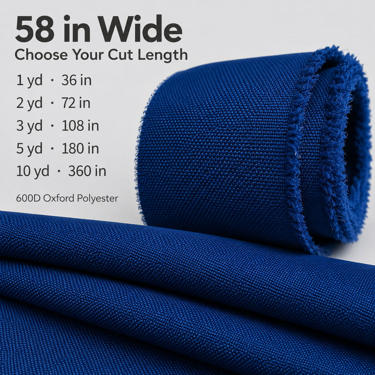 K-Musculo 600D Oxford Fabric by the Yard, 58" Wide Water-Resistant Polyester for Sewing & Covers