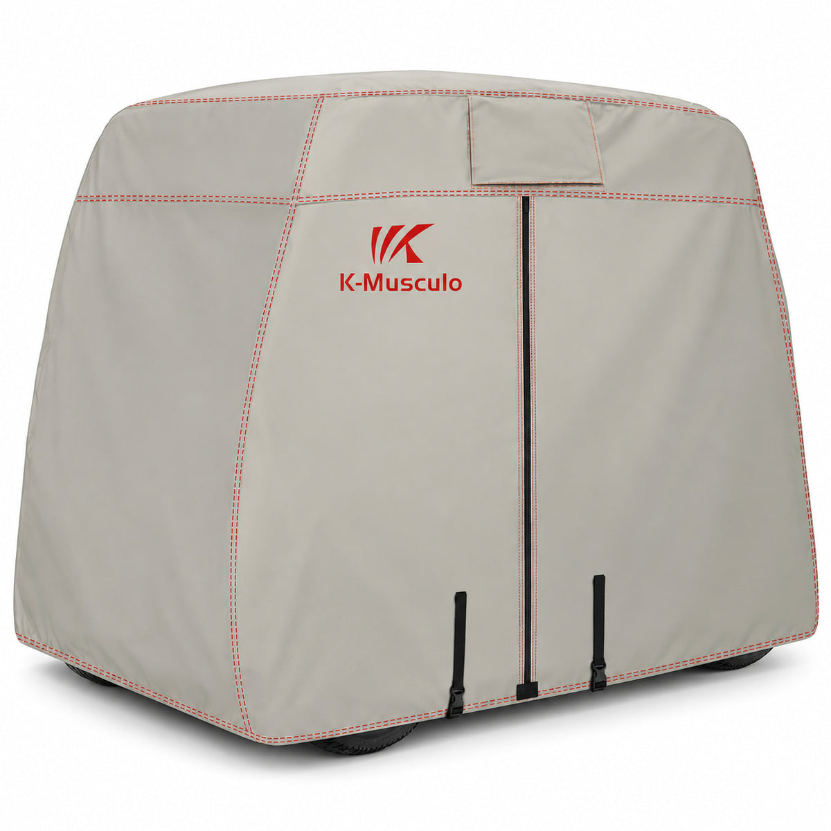 K-Musculo Golf Cart Cover, 600D Waterproof Polyester for Outdoor Storage, Gray or Black