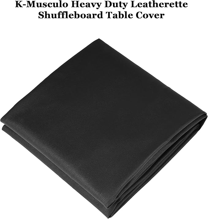 K-Musculo Shuffleboard Table Cover, Heavy Duty Leatherette Waterproof & Tearproof Shuffleboard Covers Fit for Shuffleboard Table