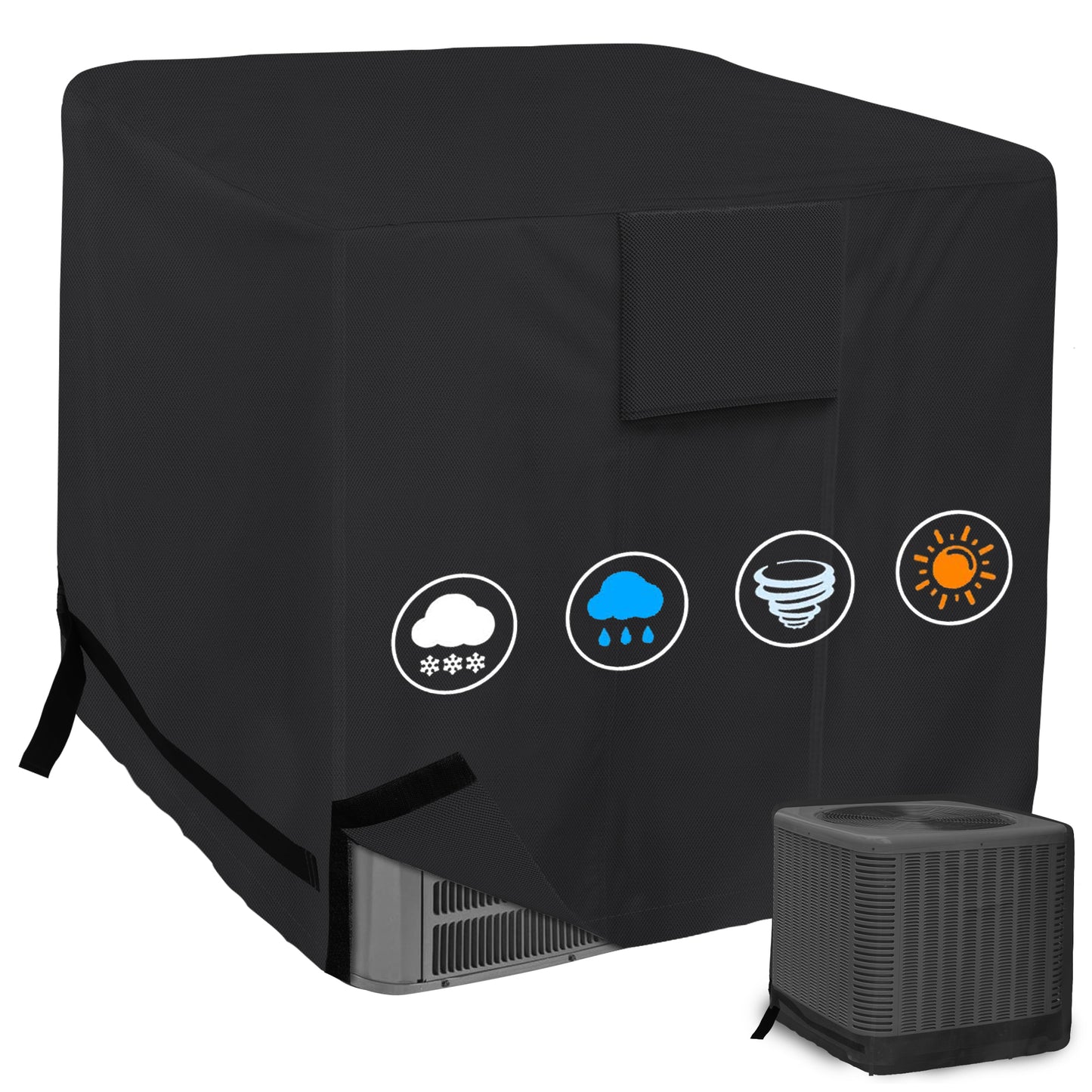 K-Musculo Air Conditioner Cover, 420D for Water Resistant Fabric Windproof Design AC Cover