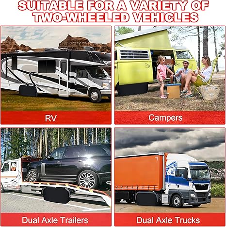 K-Musculo RV Tire Covers, Dual Axle Tire Cover, 2 Pack RV Wheel Cover Fits 27"-29" Dia Tires, Suitable for, RV, Truck, Trailer, Camper,Buckle