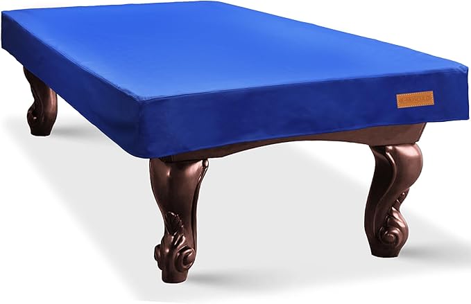 K-Musculo Pool Table Cover, Heavy Duty Leatherette Billiard Table Cover, Waterproof and Tearproof, 6.5/7/ 7.5/8/ 8.5/9 Foot Fitted