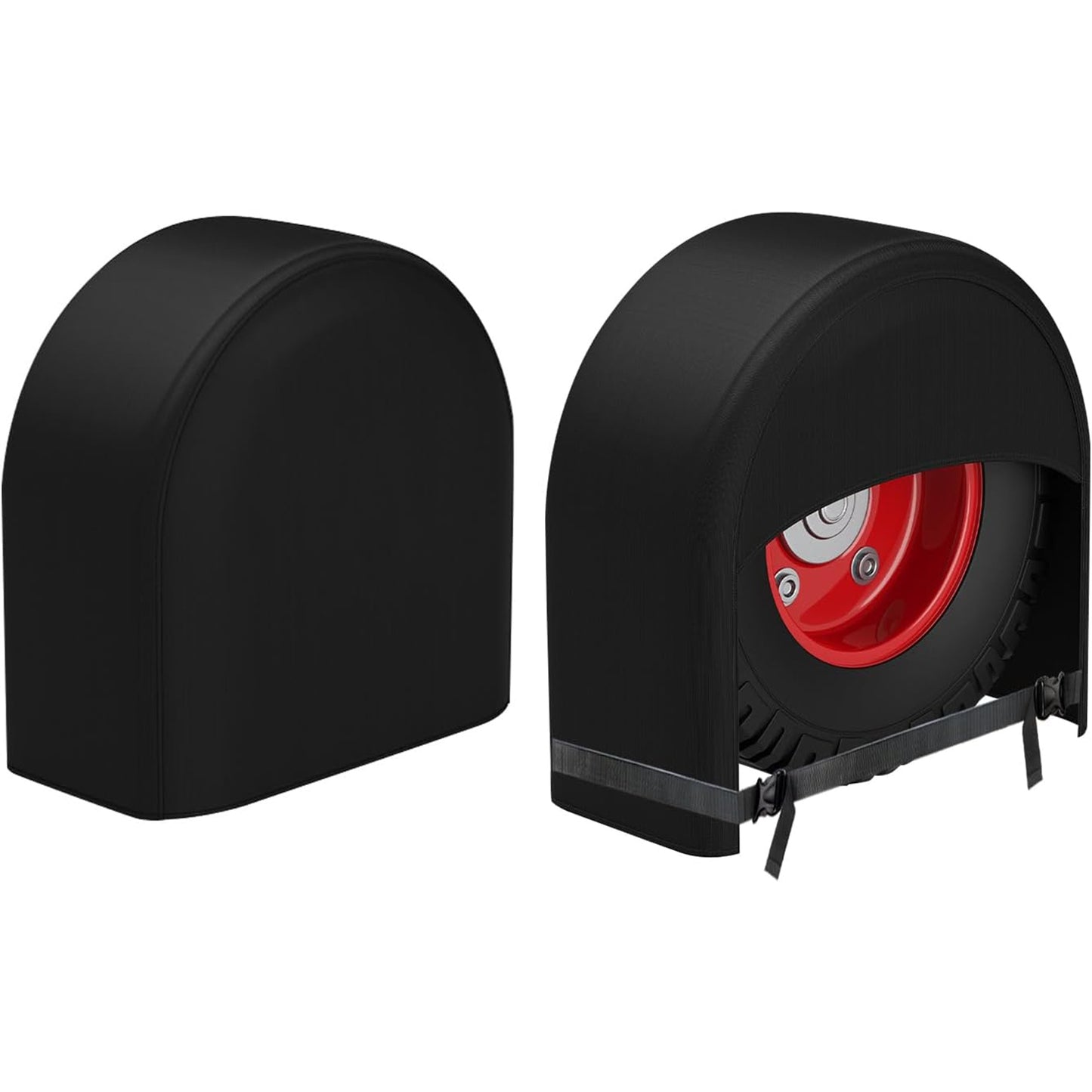 K-Musculo RV Tire Covers 2-Pack, Waterproof Wheel Covers for RV Wheel Travel Trailer Camper Truck SUV