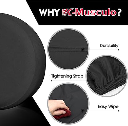 K-Musculo Spare Tire Cover, Faux Leather RV Spare Tire Cover, Waterproof Anti-UV Tire Cover RV Accessories for RV/Truck/Trailer/SUV.