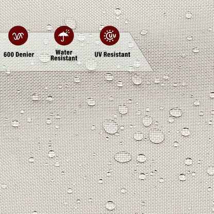K-Musculo 600D Fabric by The Yard, 58" W 600D Upholstery Polyester Material, Indoor Outdoor Water Resistant Fabric for Chair Cushion Furniture Cover Sewing DIY Cloth, 5 Yard Gray