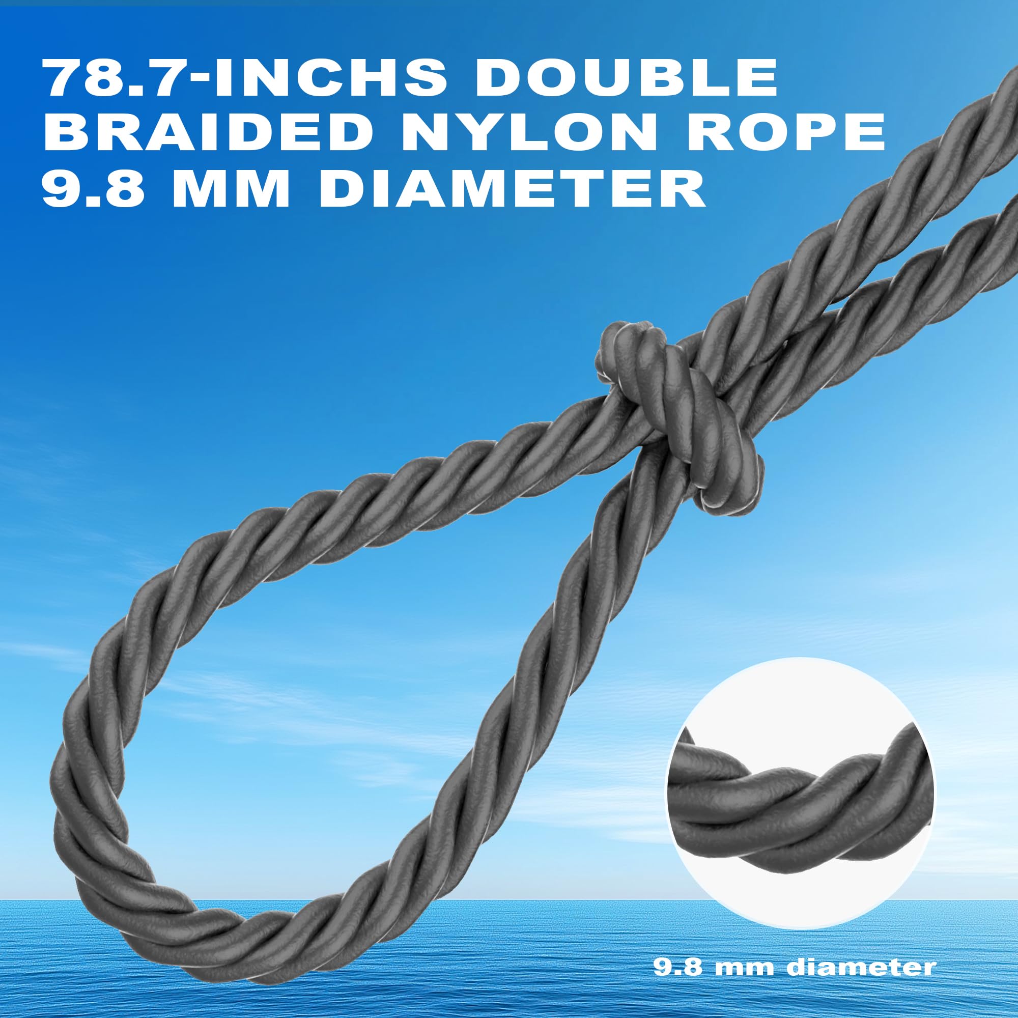 Boat Fenders, Inflatable Marine Bumpers with Ropes & Air Pump