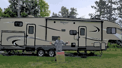 5th Wheel RV Cover 20-45FT, 7 Layer Top Heavy Duty Camper Cover