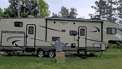 5th Wheel RV Cover 20-45FT, 7 Layer Top Heavy Duty Camper Cover