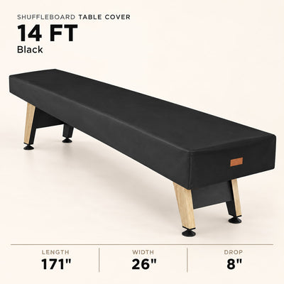 K-Musculo Shuffleboard Table Cover, Heavy Duty Waterproof Leatherette with Soft Backing & Weighted Corners
