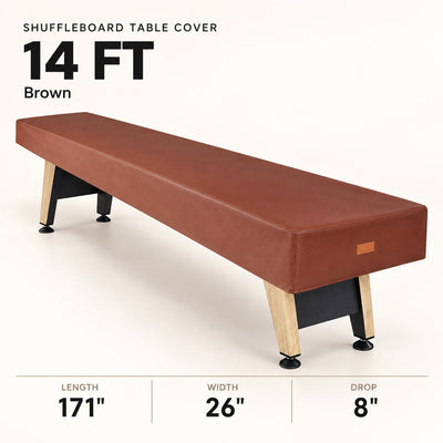 K-Musculo Shuffleboard Table Cover, Heavy Duty Waterproof Leatherette with Soft Backing & Weighted Corners