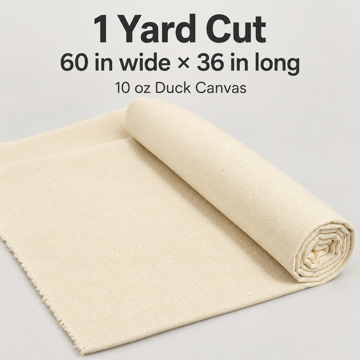 K-Musculo 10 oz Cotton Blend Duck Canvas Fabric, 60" Wide x 1 Yard for Sewing & Crafts
