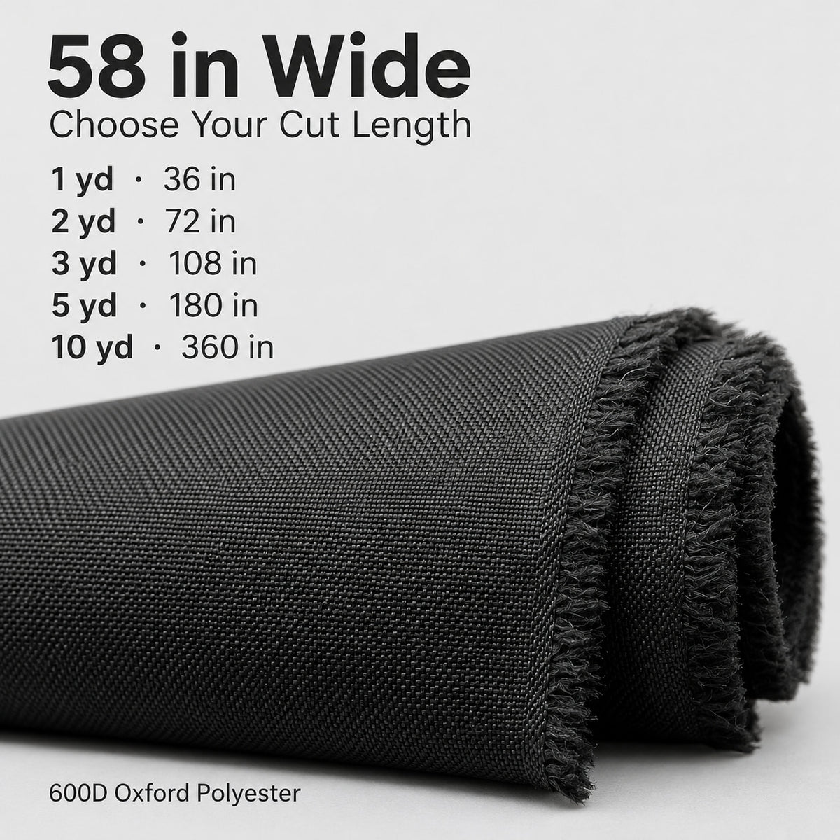 K-Musculo 600D Oxford Fabric by the Yard, 58" Wide Water-Resistant Polyester for Sewing & Covers