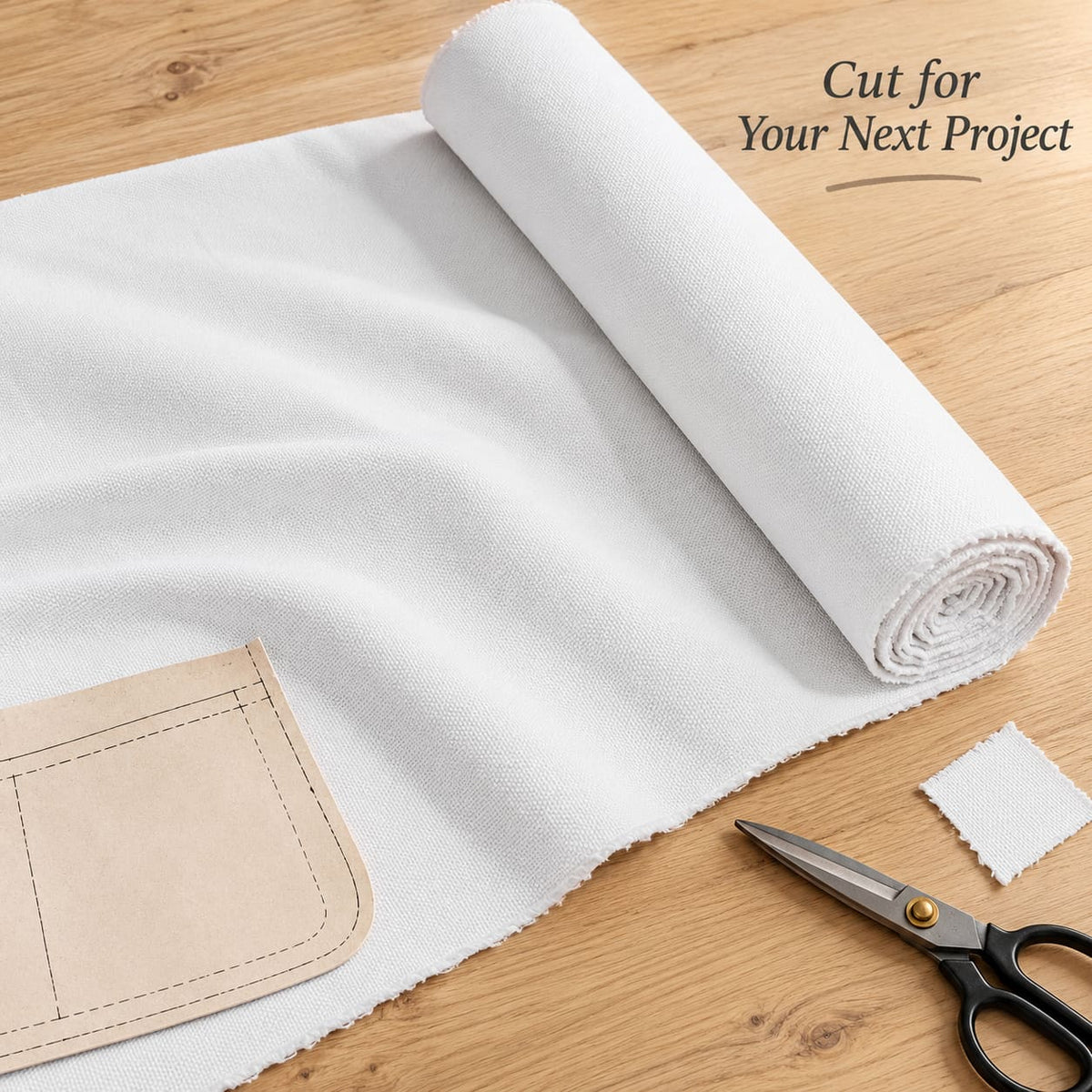K-Musculo 10 oz Cotton Blend Duck Canvas Fabric, 60" Wide x 1 Yard for Sewing & Crafts