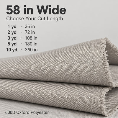 K-Musculo 600D Oxford Fabric by the Yard, 58" Wide Water-Resistant Polyester for Sewing & Covers