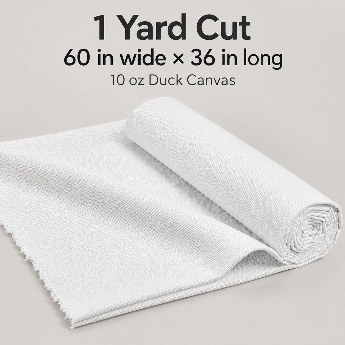 K-Musculo 10 oz Cotton Blend Duck Canvas Fabric, 60" Wide x 1 Yard for Sewing & Crafts