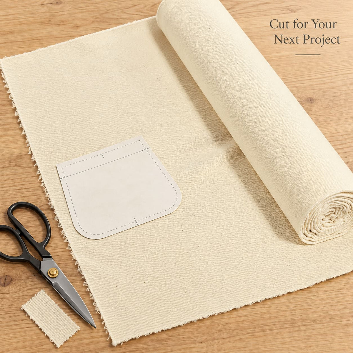 K-Musculo 10 oz Cotton Blend Duck Canvas Fabric, 60" Wide x 1 Yard for Sewing & Crafts