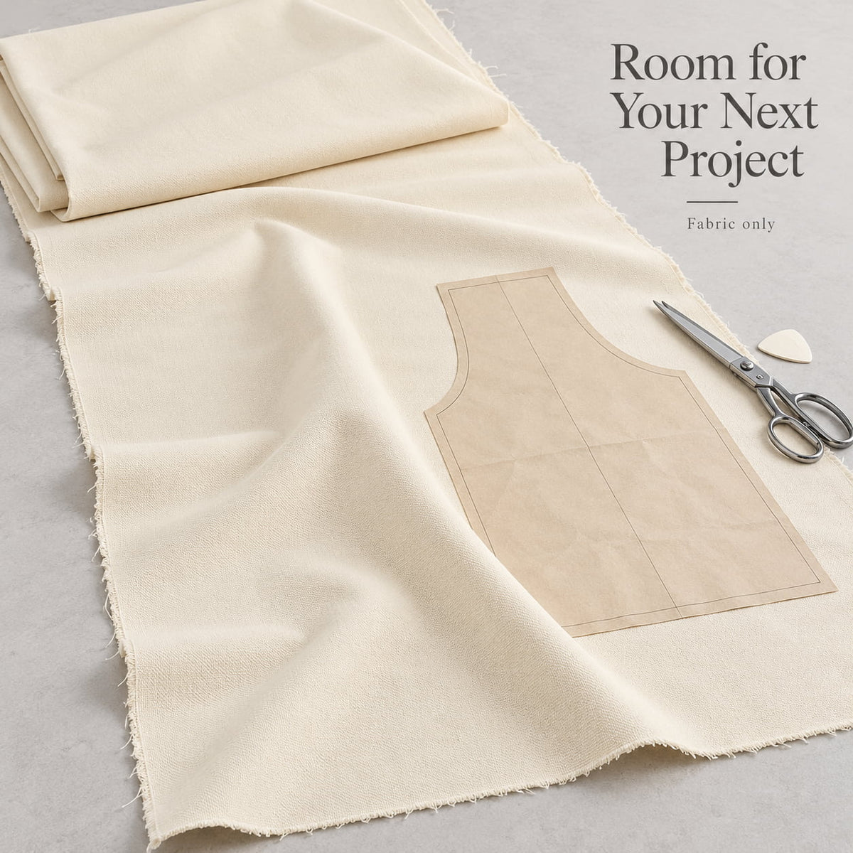 K-Musculo 10 oz Cotton Blend Duck Canvas Fabric, 60" Wide x 3 Yards for Sewing & Home Decor