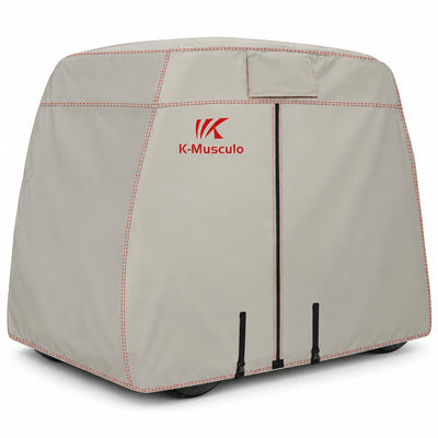 K-Musculo Golf Cart Cover, 600D Waterproof Polyester for Outdoor Storage, Gray or Black