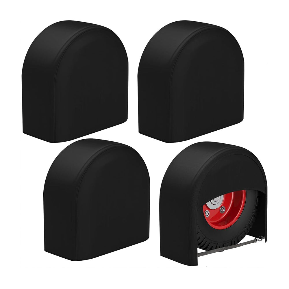 K-Musculo RV Tire Covers 4-Pack, 420D Oxford Waterproof Wheel Covers for Campers & Trailers