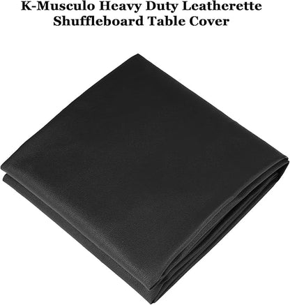 K-Musculo Shuffleboard Table Cover, Heavy Duty Leatherette Waterproof & Tearproof Shuffleboard Covers Fit for Shuffleboard Table