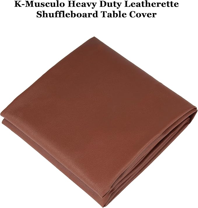 K-Musculo Shuffleboard Table Cover, Heavy Duty Leatherette Waterproof & Tearproof Shuffleboard Covers Fit for Shuffleboard Table