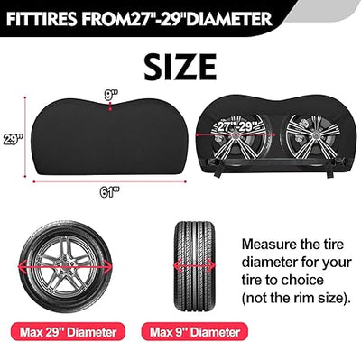 dual axle tire cover 18