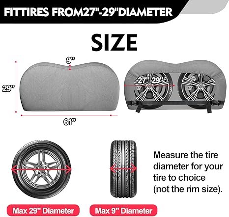 dual axle tire cover 24
