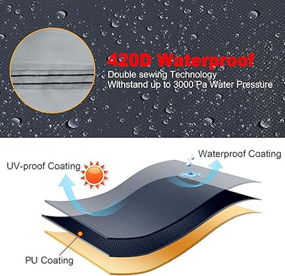 K-Musculo RV Tire Covers, Dual Axle Tire Cover, 2 Pack RV Wheel Cover Fits 27"-29" Dia Tires, Suitable for, RV, Truck, Trailer, Camper,Buckle