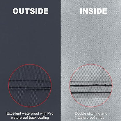 K-Musculo RV Tire Covers, Dual Axle Tire Cover, 2 Pack RV Wheel Cover Fits 27"-29" Dia Tires, Suitable for, RV, Truck, Trailer, Camper,Buckle